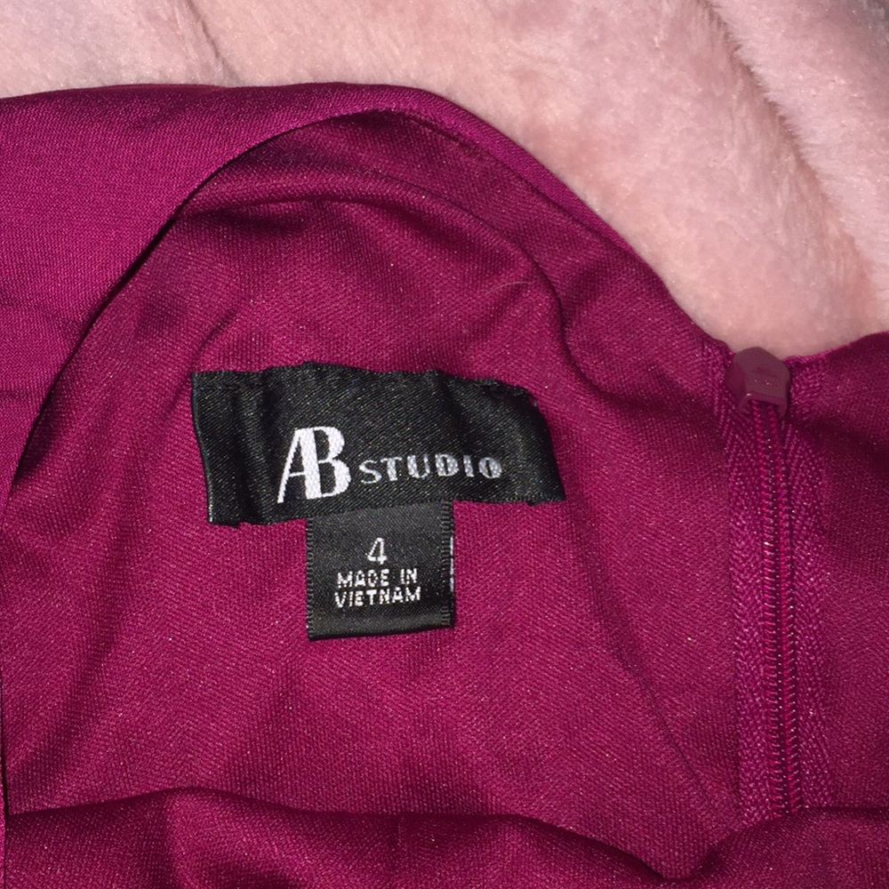 AB Studio ✨ - Raspberry Peplum Dress - Picture 6 of 7